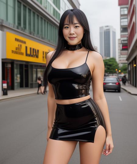 Heavy Asian Lady 140 lbs (plump thigh/wide pelvis)