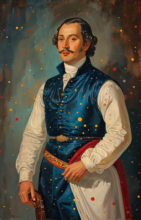 A painting style with colored dots - tangbohu [SDXL] 22