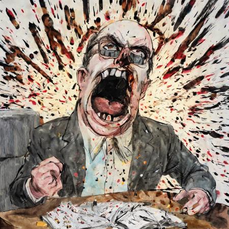 Ralph Steadman SDXL 1.0 art style lora