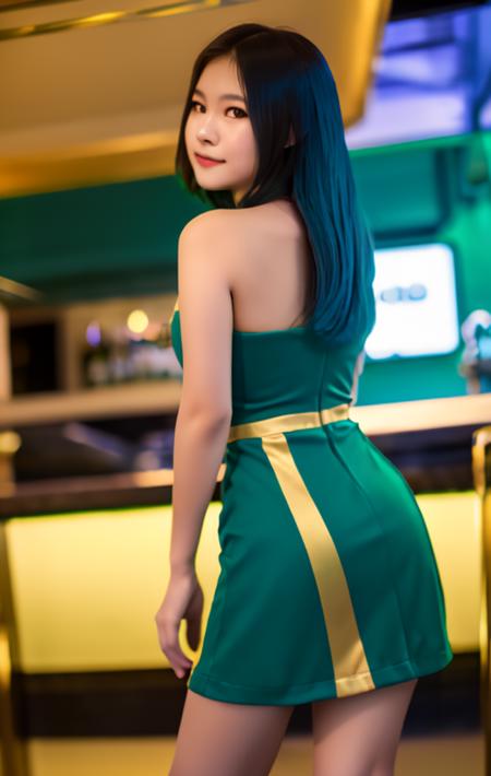 Green Dress Girl