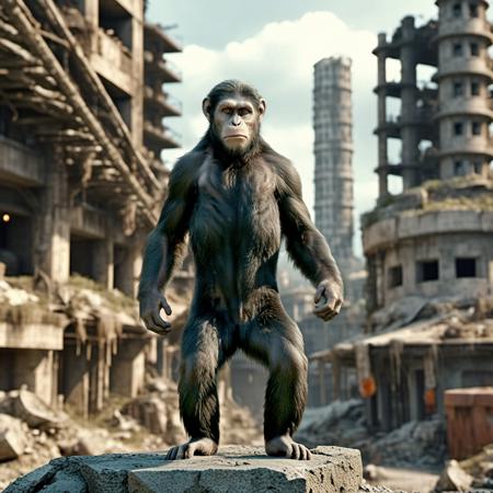 Caesar - Planet of the Apes franchise 2010s - SDXL