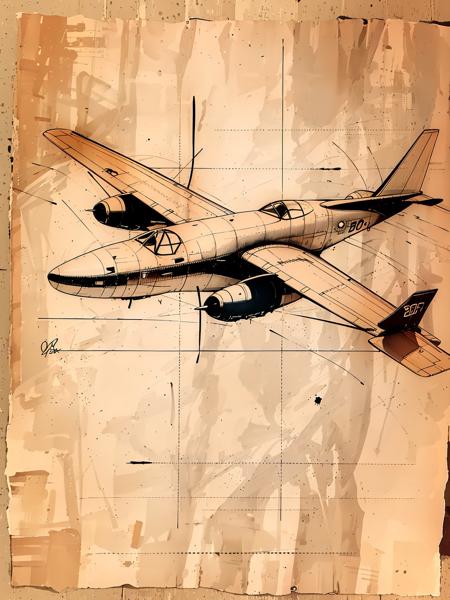 【Paper Background】Vintage and ragged paper background Game prop Hand-drawn draft