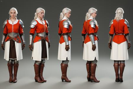 Pony The Witcher 3 Turn, Multi-View, Turnaround, Model Sheet, Character Design版本v1.0 (ID: 775068)
