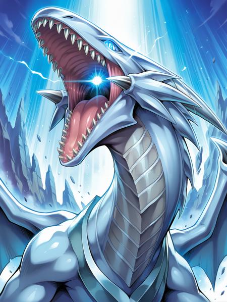 Yu-Gi-Oh! - Maiden with Eyes of Blue & Blue eye white dragon (青き眼の乙女 & 青眼の白龍) illu/PonyXL