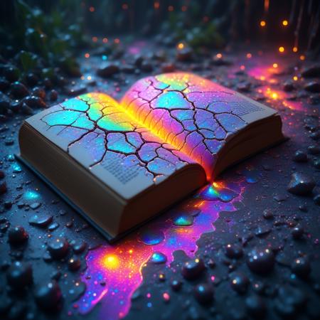 Colorful Chaos Cracks and Drops XL