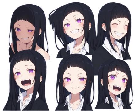 Expression Anime Character Sheet / PONY DIFFUSION