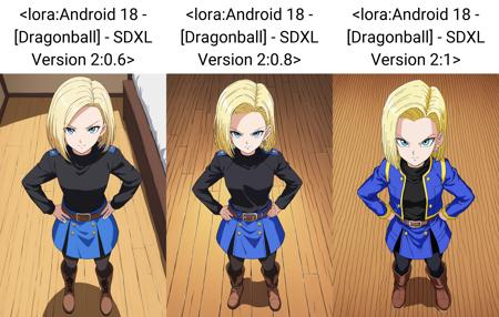 Android 18 - Dragon Ball Z / Super - SDXL / PONY / SD15 - UPDATE