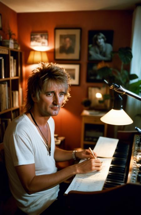 SDXL Rod Stewart 1980s