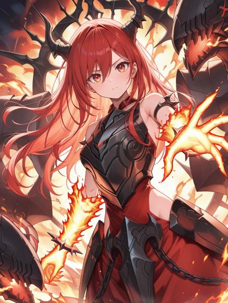 Yu-Gi-Oh! - Promethean Princess, Bestower of Flames (賜炎の咎姫) illuXL版本v1.11-illuXL (ID: 1195626)