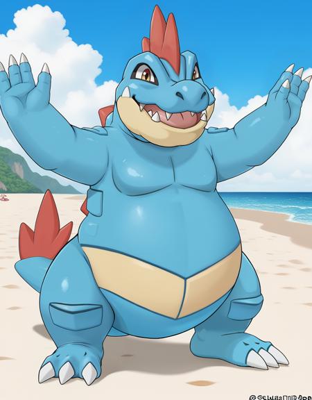 Feraligatr - Pokemon - SDXL(Pony)版本v1_pindigoxl (ID: 1269635)