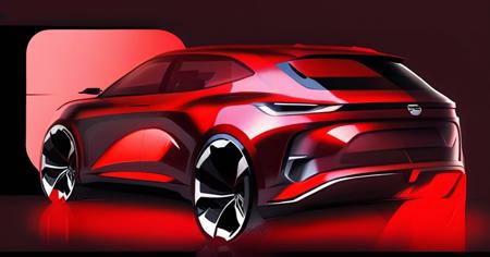 Car 2D Rendering (highly stylized) for Automotive design