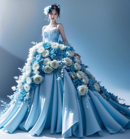JAY - BLUE FLOWER DRESS