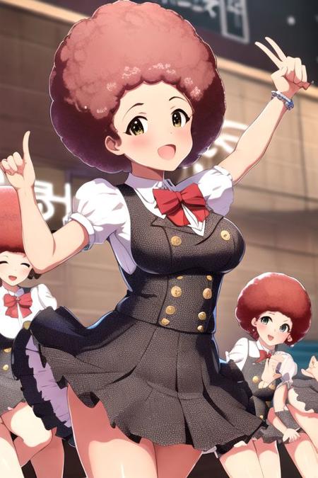 Afro Hair with Anime-Like Style