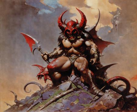 Frank Frazetta (SD 1.5) art style