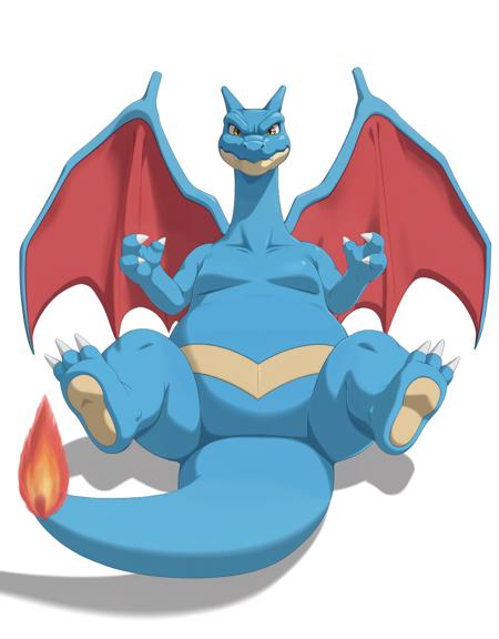 Feraizard / Feraligatr + Charizard - Pokemon (Infinite Fusion) - SDXL(Pony)