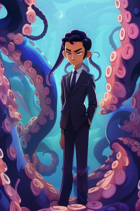 A Cthulhu and tentacle effect - tangbohu 30