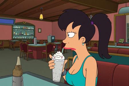 Futurama cartoon style