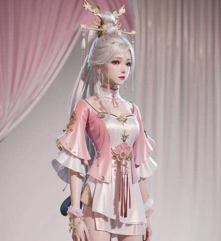 【Anime & 3D】yinziping-pink-Naraka_game_character 永劫无间-殷紫萍(粉)