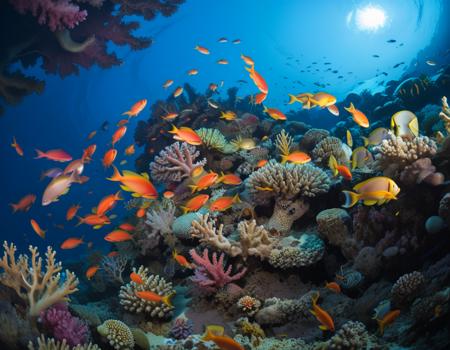 Coral and Coral reef fish (from Photos of The Red Sea)