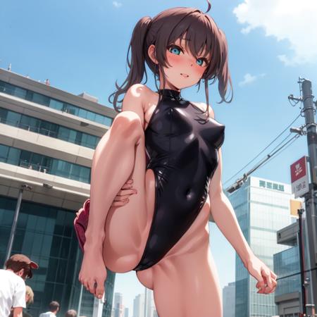 Natsuiro Matsuri 夏色まつり hololive - Kitsune Ai's Flexibility LoCon