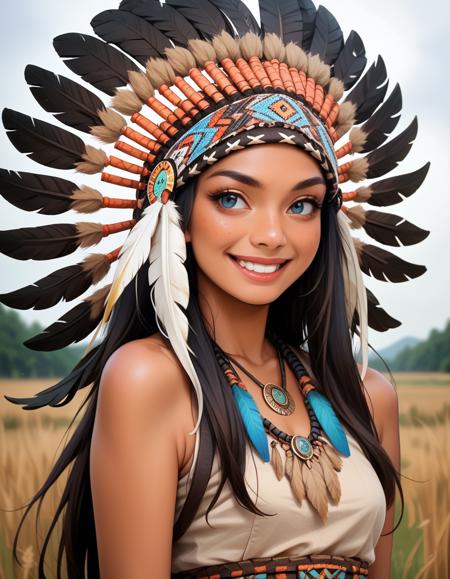 Native American Feathered Headdresses PONY XL版本v1.0 (ID: 542641)