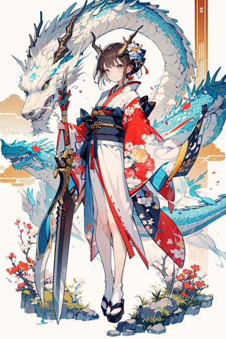 龙年立绘/Dragon and girl