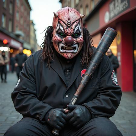 SLIPKNOT band. Number 6 masked. Clown