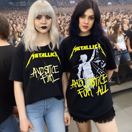 Rock&Metal T-shirts: Metallica - Justice for All - sdxl