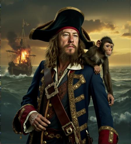 Hector Barbossa (Geoffrey Rush) Pirates of the Caribbean - FLUX