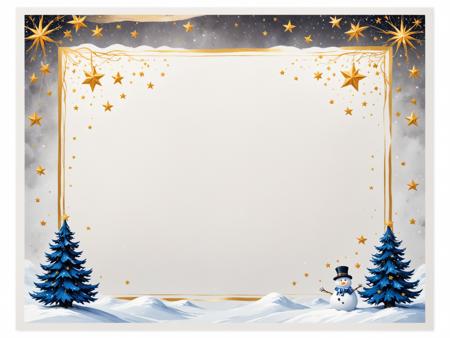 ? Christmas Postcard Template - Print your own generated X-mas card! ? [SDXL]