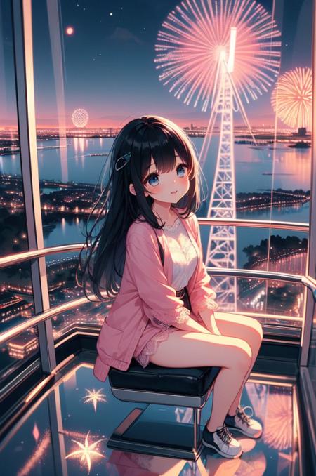 girl like ferris wheel