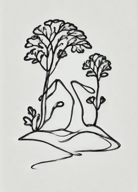 DonM - One Line/ Simple Drawings [SD,SDXL,Pony]