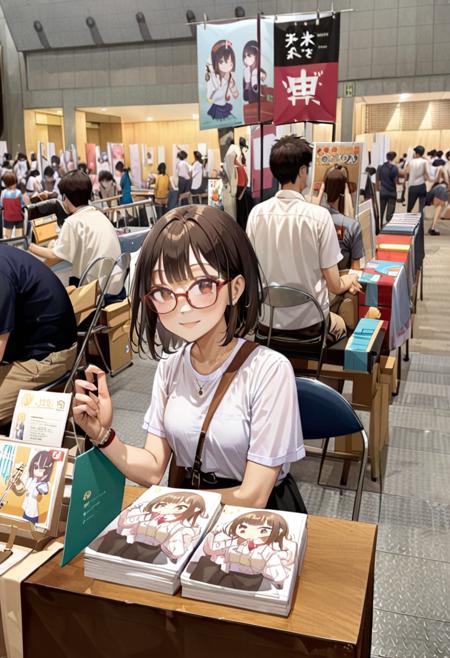 同人誌即売会 / Doujinshi convention SDXL