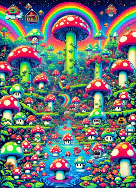 DonM - Shroom Kingdom 8bit [SD,SDXL,Pony]