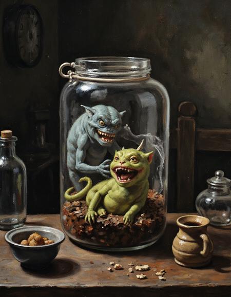 Eldritch Oil Painting | for Flux.1 dev
