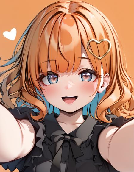 heart ring hair ornament：ハート型リングのヘアピンSDXL