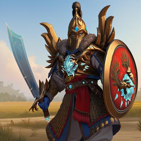 Naryska Leysa, The Golden Knight | Kislev (Total War Warhammer)