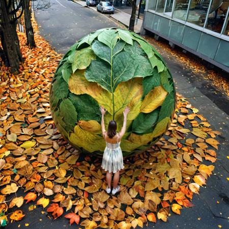Andy Goldsworthy style nature art - portals, circles, spheres and spirals for SDXL