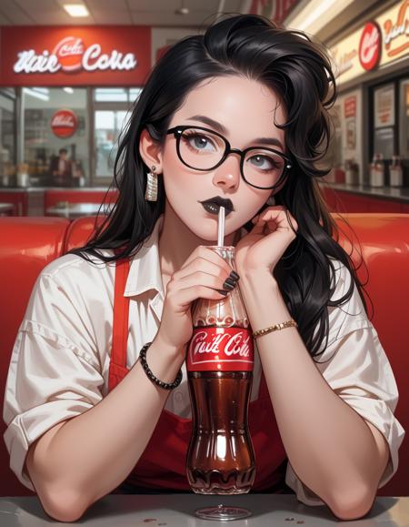Drinks at the Vintage Diner PONY XL