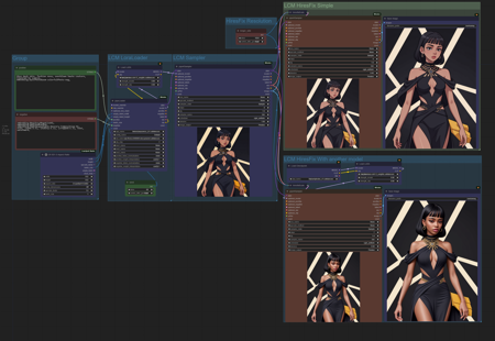 Simple LCM Workflow + Refiner版本v1.2 (ID: 335623)
