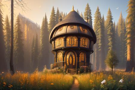 Better Hobbit House - fantasy cottage in the style of Lord of The Rings