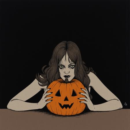 Vintage halloween style