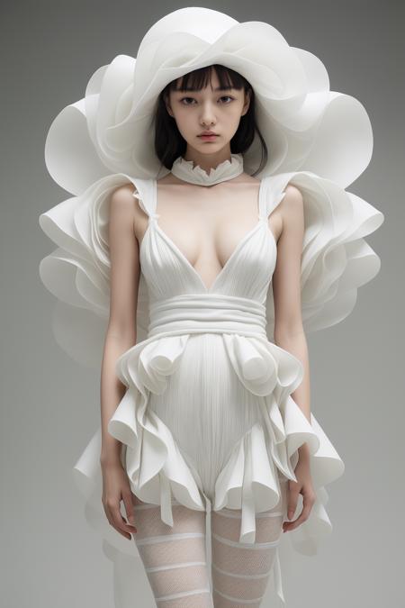 white issey miyake 三宅一生白