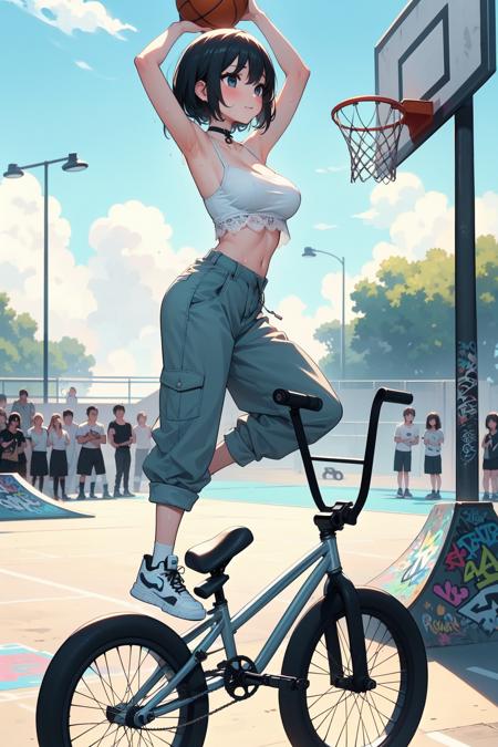 girl like basketball bmxbike