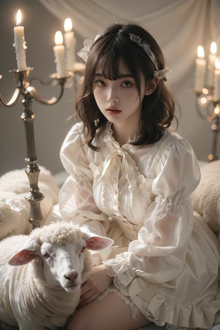 Girl and Sheep