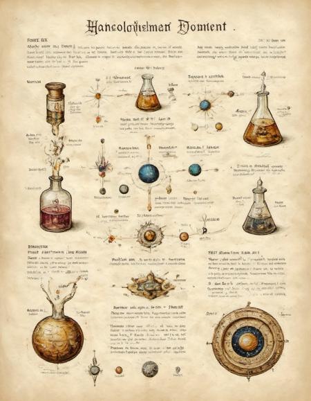 Eldritch Parchment Art  | for Flux.1 dev