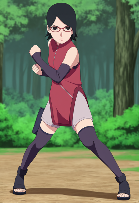 Sarada Uchiha - Academy / Genin - Boruto: Naruto Next Generations - IllustriousXL - Noob LORA