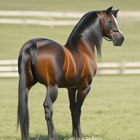 horse stand rear