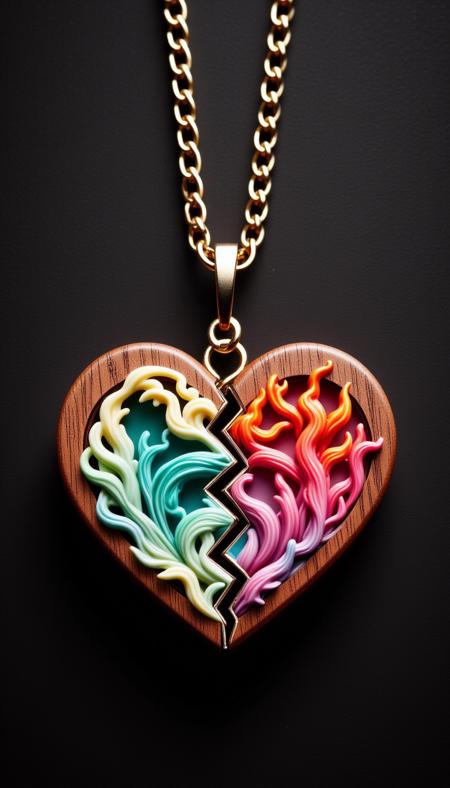 ? Split Heart Necklace Flux ? - Custom broken heart necklace