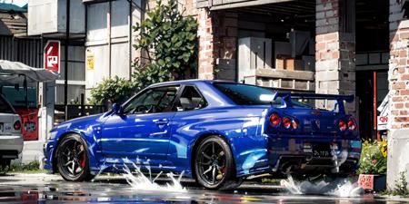 NISSAN Skyline GT-R R34 car LORA